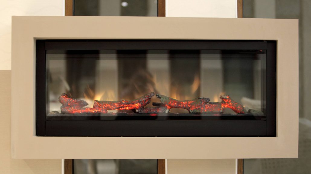 A decorative electric fireplace is easy to install and safer to use.