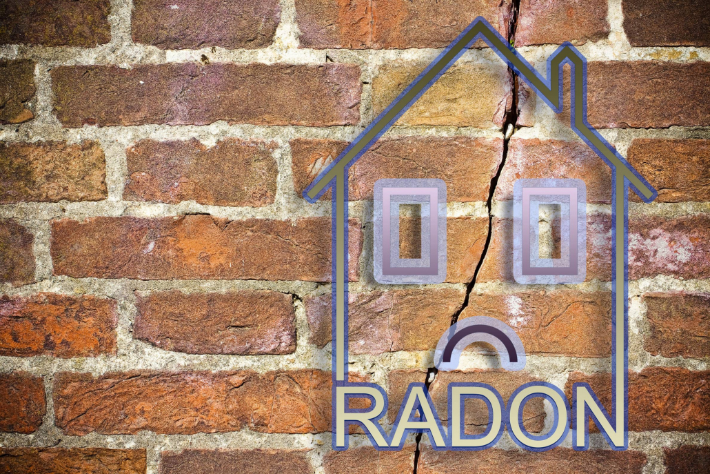 Radon gas can enter the cracks in your home.